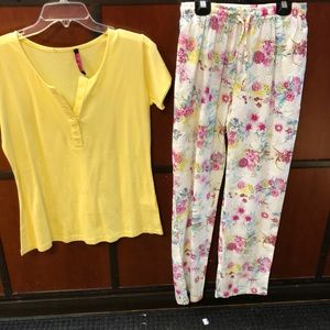 Women’s Cotton Short Sleeve Two Piece Set